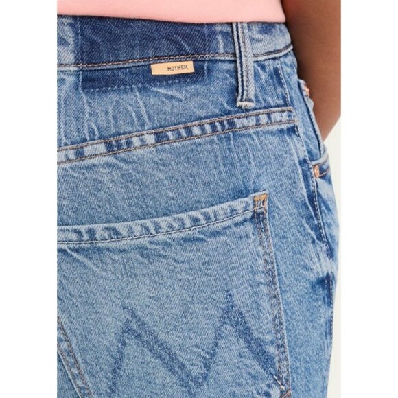💕MOTHER SUPERIOR💕 Lil' Mid-Rise Tunnel Vision Sneak Jeans I'm A Winner 30 NWOT - Picture 11 of 16